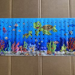 Non-slip Bath Mat for Tub -Under the Sea Turtle Scene