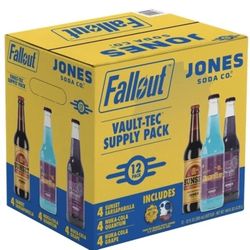 Fallout x Jones Soda Co - Vault-Tec Supply Pack Costco Exclusive 12 Pack Bonus