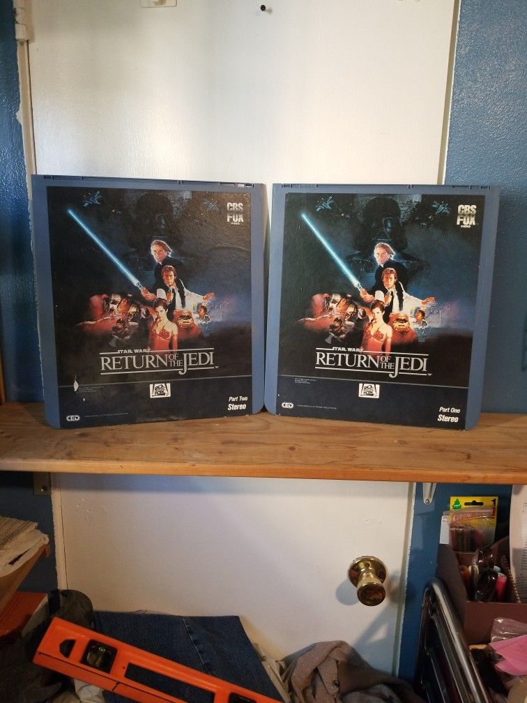 Star Wars Return Of The Jedi CED video.