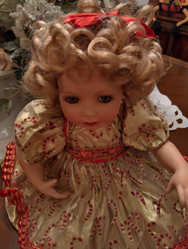 Marie Osmond Limited Edition Candy Cane Porcelain Doll