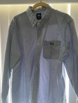 Stussy button up long sleeve size large