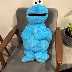 Giant Sesame Street Cookie Monster Plush Stuffed Toy 32 Inches Large