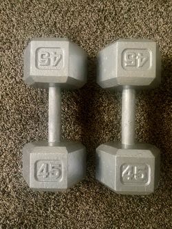 Dumbbells 45 lbs