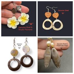 Genuine  Shell  Handmade Earrings