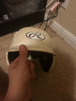 Cleats and a helmet