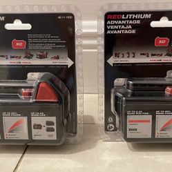 Milwaukee M18 Batteries - Red Lithium XC 5.0