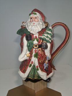 Fitz And Floyd Santa Pitcher