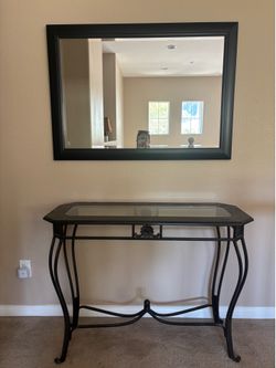 Console table/ entry table and Mirror $50obo