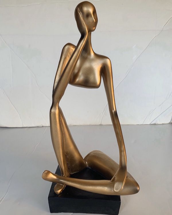 Size 15.5” & 14” tall statues for desk / coffee table / nightstand