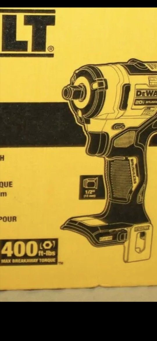 Brand New Dewalt 20v Brushless Impact Wrench 1/2" Compact Sealed Box Tool Only $130 FIRM ON PRICE 