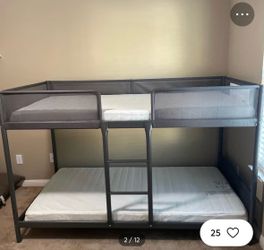 IKEA KIDS BUNK BED BEIGE COLOR WITH SCREWS