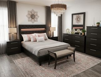 Bedroom set whit led light - Juego de cuarto con luz led