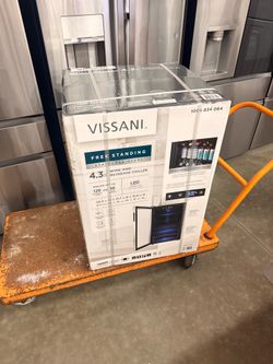 Vissani Freestanding 4.3 cu ft 36-Bottle Wine & Beverage Chiller LED Digital