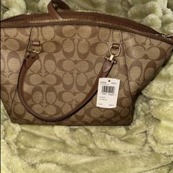 NWT COACH Prairie Satchel Colorblock Signature Canvas