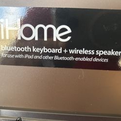 Ihome Bluetooth Keyboard Speakers Tablet Or Phone