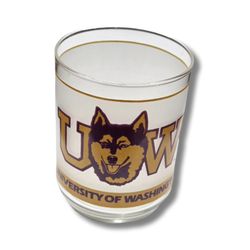 Vintage UW Huskies Glass (10 oz) 🥃