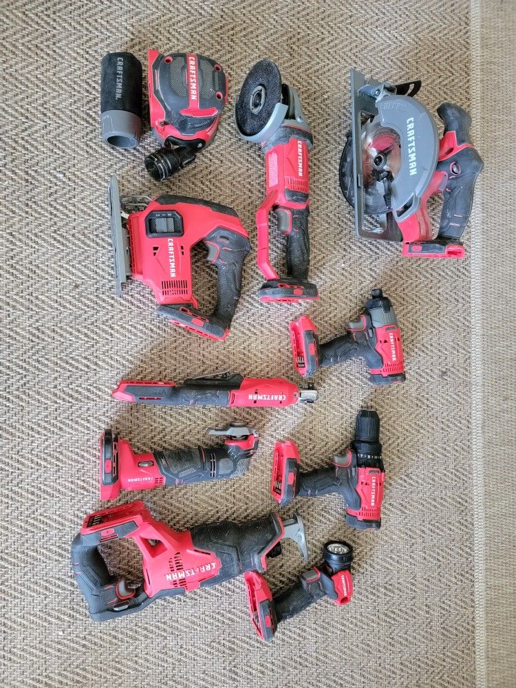 Craftsman V20 10 Tool Lot