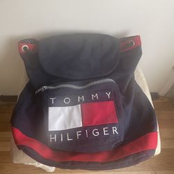 Tommy Hilfiger Vintage Drawstring Backpack - Feel Free to Ask Questions