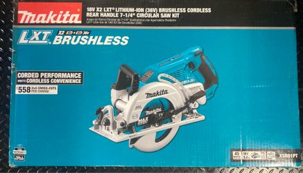 Makita 18V X2 LXT Lithium-Ion (36V) Brushless Cordless Rear Handle 7-1/4” Circular Saw Kit