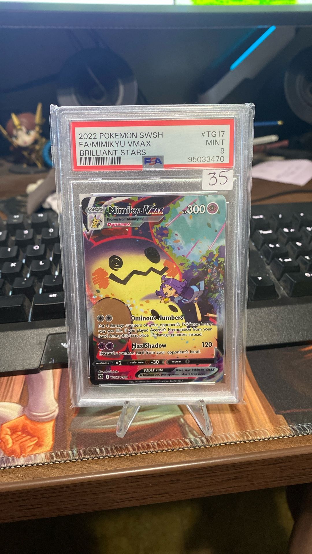 Pokémon Mimikyu Vmax PSA 9