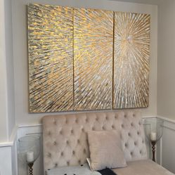 Large 3 Piece Wall Painting 