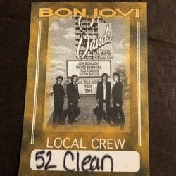 Bon Jovi working pass