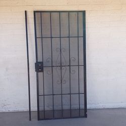 Black Metal Security Door - $85