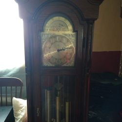 Vintage Ridgway Solid Oak Clock Regler Price 6,200  Still Have Oregenell Paperwork For The Clock