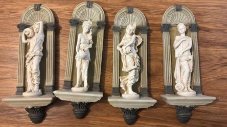 Design Toscano The Water Nymphs: Set Loire & Garonne Greek Roman Wall Sculpture