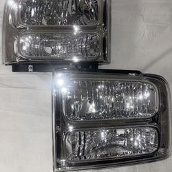 2005-2007 Ford Headlights F250-350 F450 F550 SD