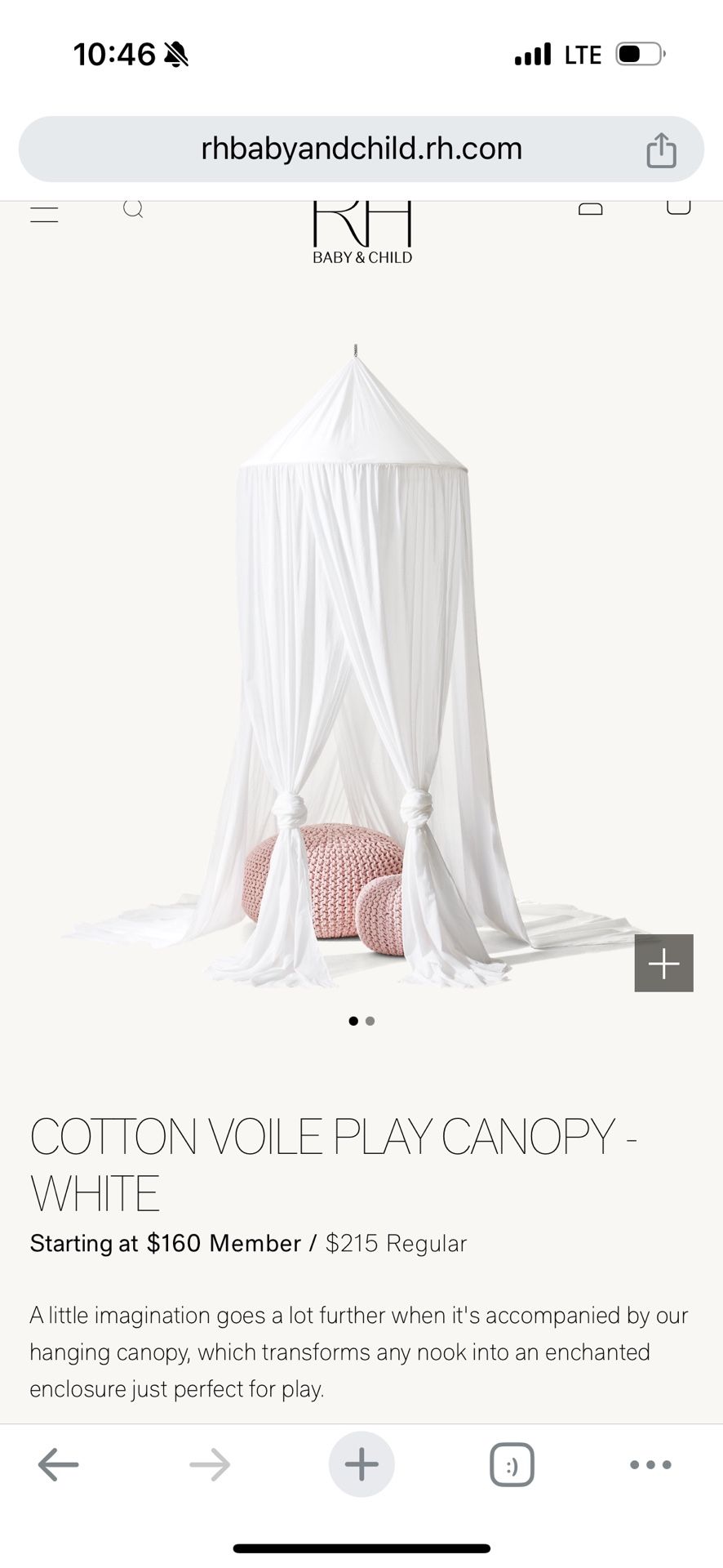 Restoration Hardware Play Canopy
