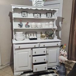 Wood Hutch Or Coffee Bar Farmhouse Size   50:wide 68;H 