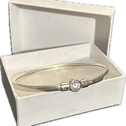 Sterling silver bangle bracelet