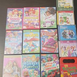 9 Dvds Kids Movies And 5cd Kids Sings