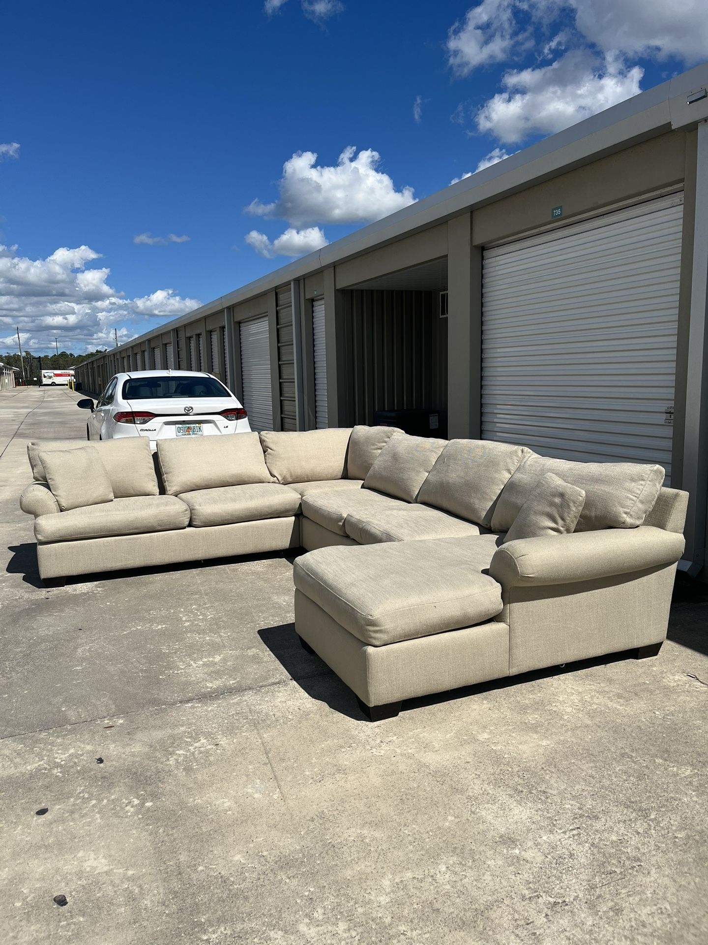 Beige Sectional Couch