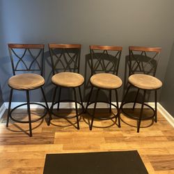 Four High Stool Chairs 