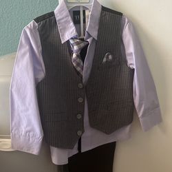 4piece set Vest, Shirt, Pant and Tie