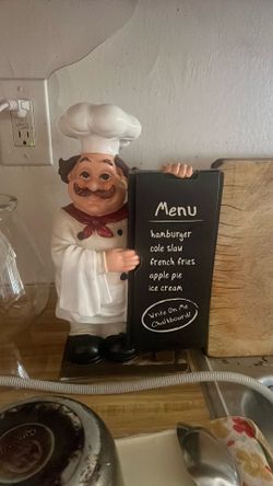 Chief with menu