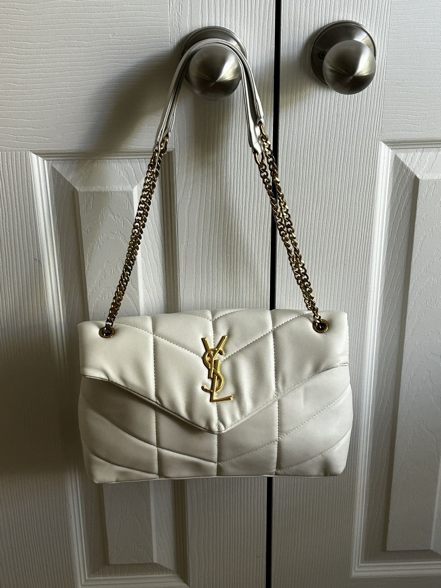 Ysl white bag