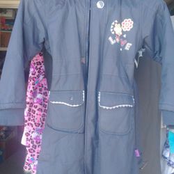 Girls Rain Jacket For 10 Or 12 Years Old Very Good Condition 