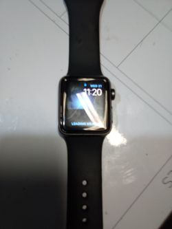 Apple Watch with Black Sport Band