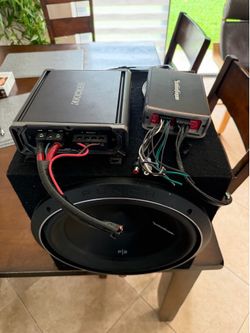 Complete High-End Car Audio Setup - 15”Rockford Fosgate P2, Kicker & Rockford Amps