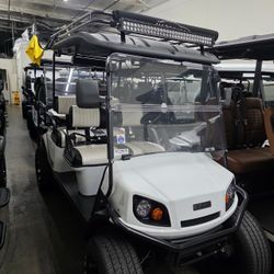 2019 EZGO L6 6-Passenger Lifted 72-Volt Lithium Street Legal Golf Cart