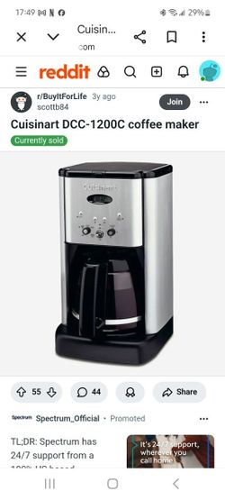 Cuisinart 12 Cup Coffee Maker 