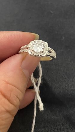 Real 925 Sterling Silver Wedding Ring Size 6