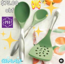 Set De Cucharas Verdes Princess House 