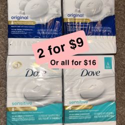 Dove Bar Soap 4ct 