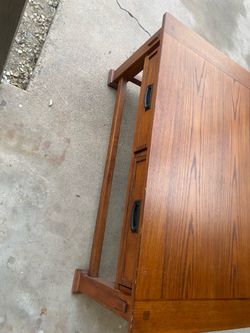 solid wood coffee table