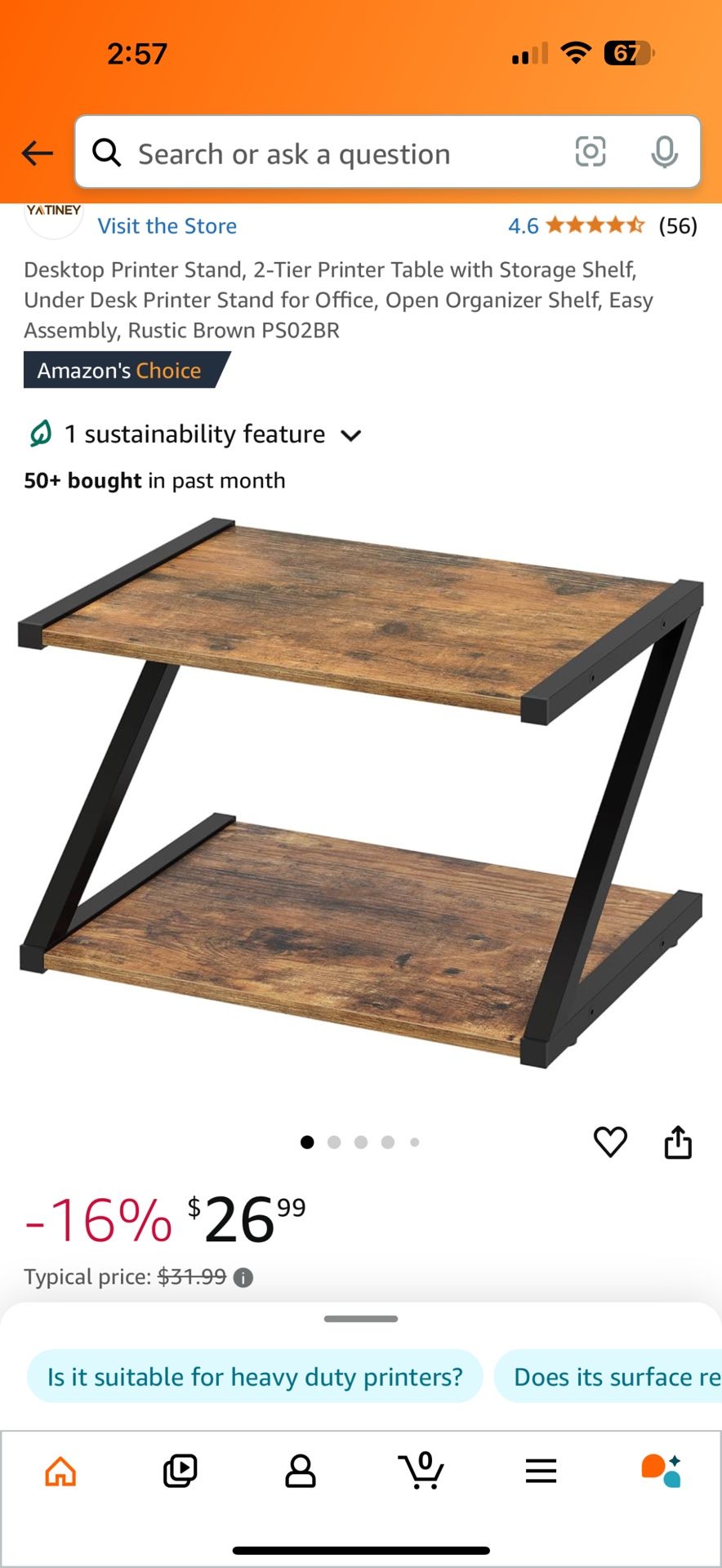 Printer Stand For desk