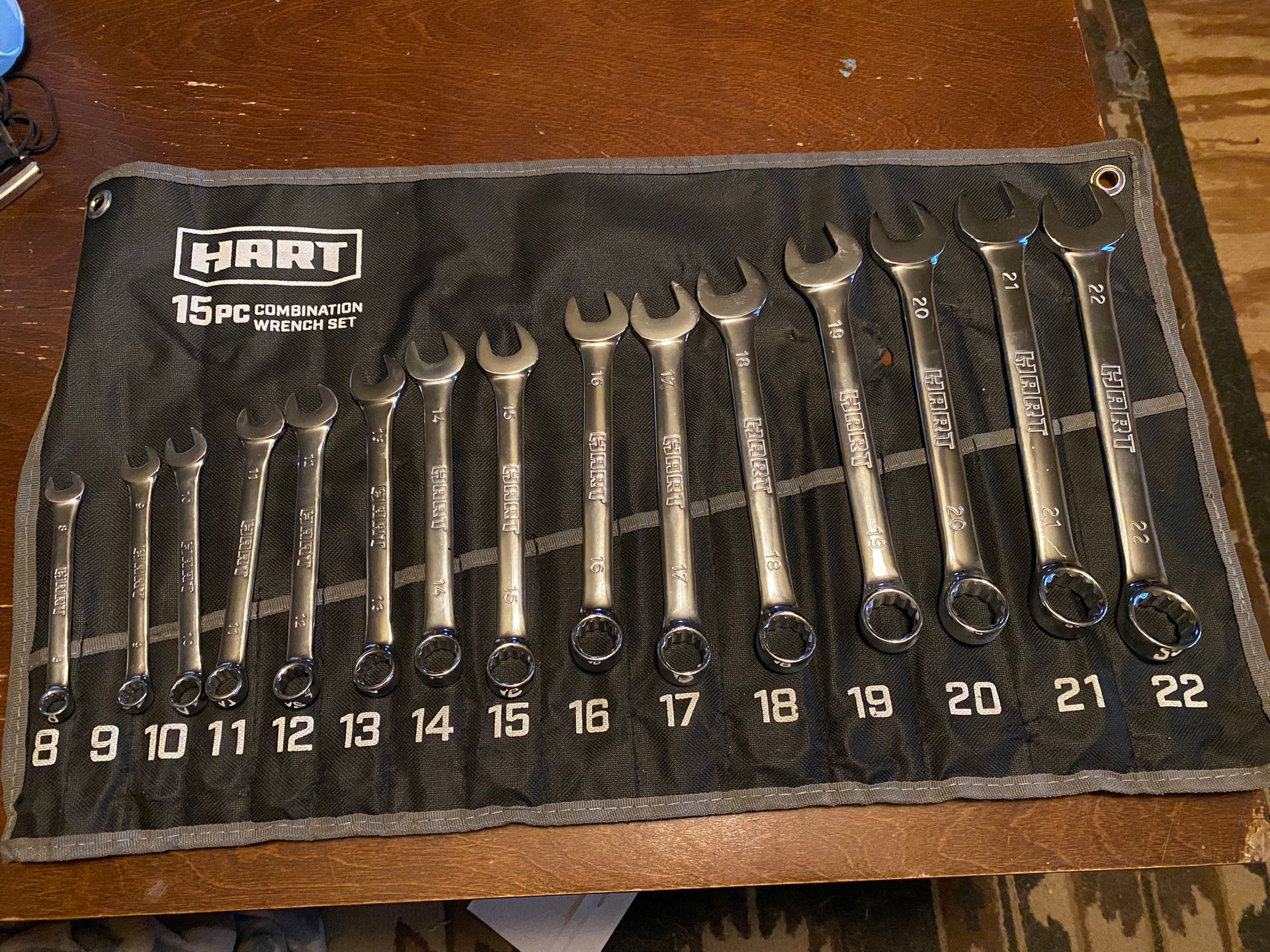 Hart 15 Piece Metric Combination Wrench Set